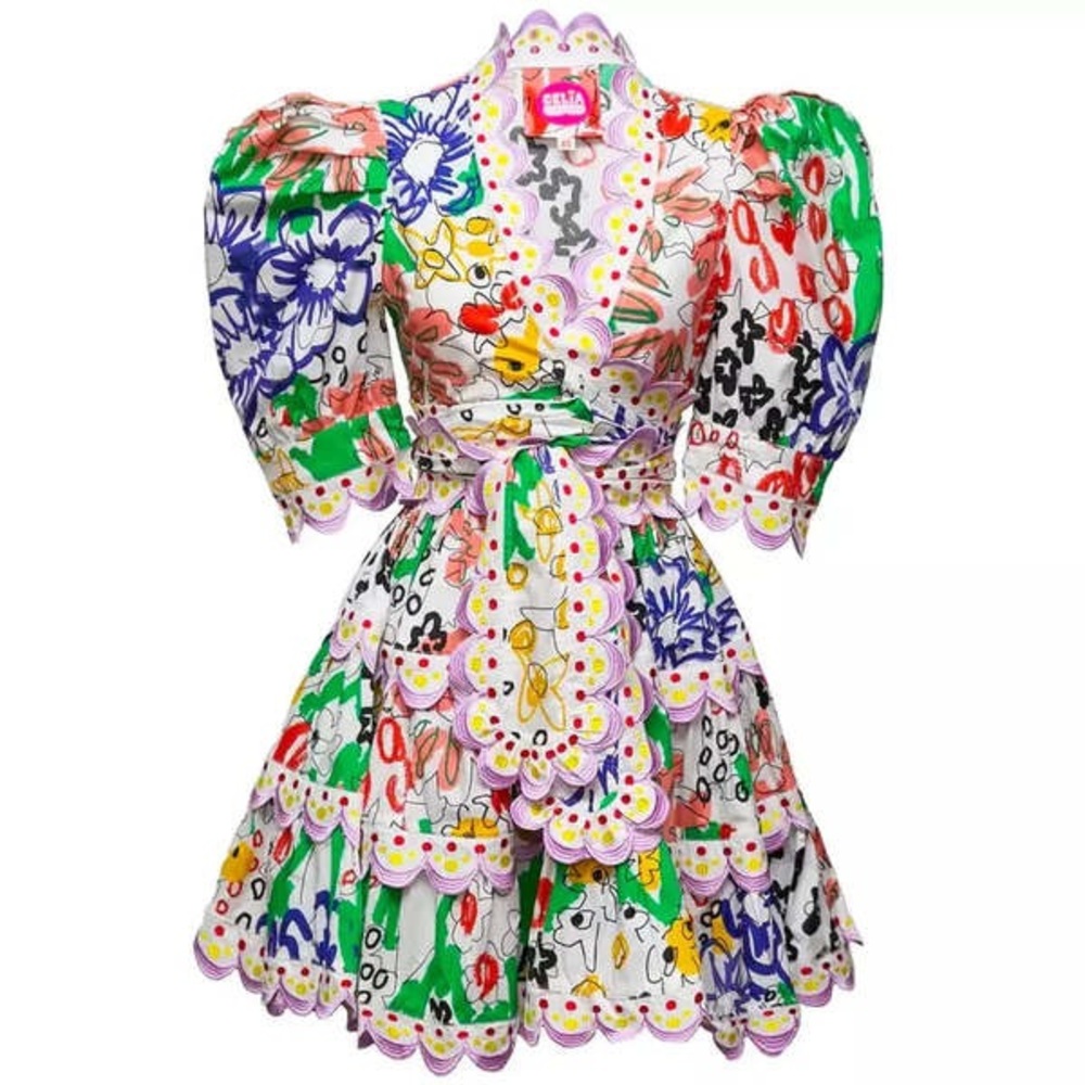 CeliaB Multicolor Embroidered Dress FREE SHIPPING